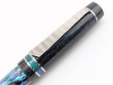 Hapalua 15 in Dark Mexican Green Abalone w/ Lusso Cosmos Resin - Damascus Steel