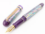 Taurus Ragazzone il Re in Sage Prism Awabi w/ Grape Resin - Mokume Gane