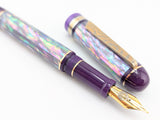 Taurus Ragazzone il Re in Sage Prism Awabi w/ Grape Resin - Mokume Gane