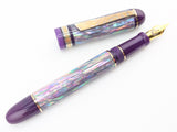 Taurus Ragazzone il Re in Sage Prism Awabi w/ Grape Resin - Mokume Gane