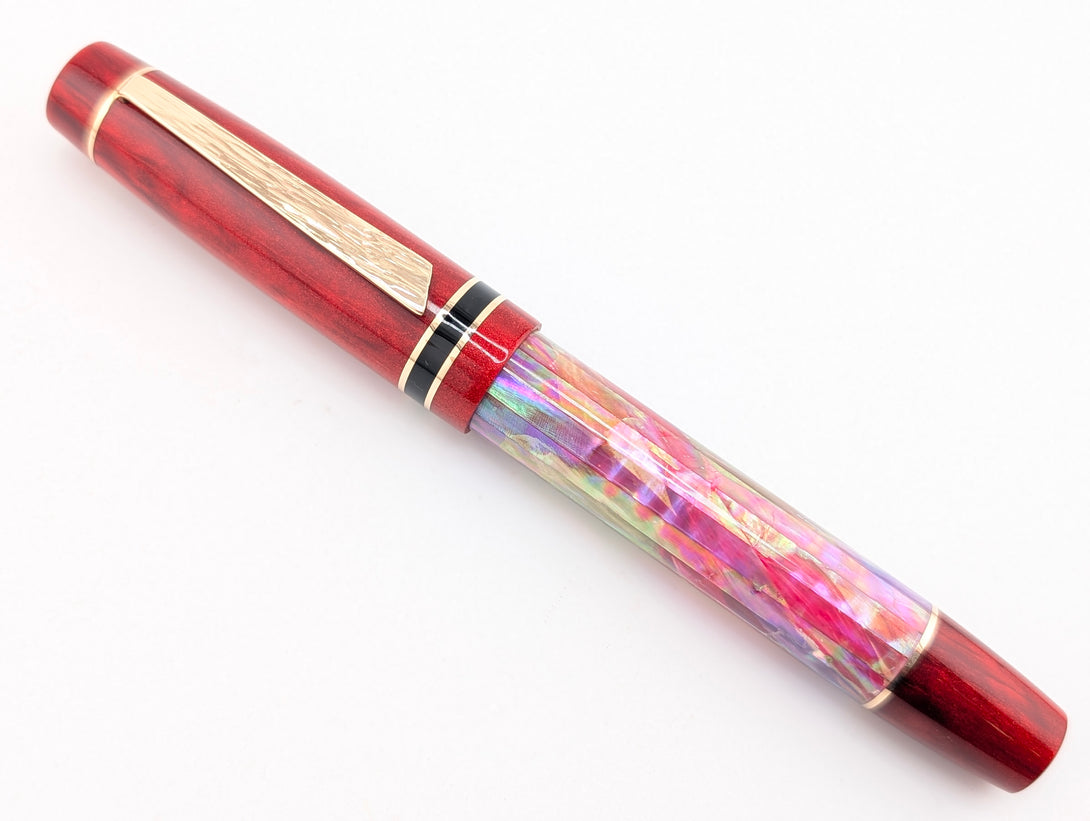 Hapalua 15 in Desert Sunrise Awabi w/ Blood Red Resin