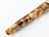 Carina 15 in Amber Tortoise Shell Cellulose Acetate - Mokume Gane