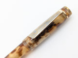 Carina 15 in Amber Tortoise Shell Cellulose Acetate - Mokume Gane