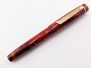 Carina 15 in Amber Tortoiseshell Cellulose Acetate - Mokume Gane