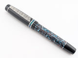 Carina 15 in Kaotic Artworks Matrix with Black Resin - Damascus Steel