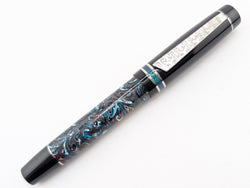 Carina 15 in Kaotic Artworks Matrix with Black Resin - Damascus Steel