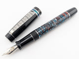 Carina 15 in Kaotic Artworks Matrix with Black Resin - Damascus Steel
