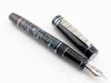 Carina 15 in Kaotic Artworks Matrix with Black Resin - Damascus Steel