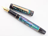 Ragazzone in Dark Mexican Green Abalone w/ Lusso Cosmos Resin