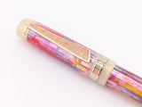 Ragazzone il Re in Desert Sunrise Awabi w/ Flax Resin - Mokume Gane