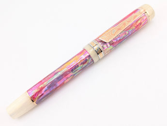 Ragazzone il Re in Desert Sunrise Awabi w/ Flax Resin - Mokume Gane