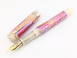 Ragazzone il Re in Desert Sunrise Awabi w/ Flax Resin - Mokume Gane