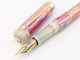 Ragazzone il Re in Desert Sunrise Awabi w/ Flax Resin - Mokume Gane