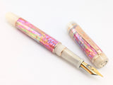 Ragazzone il Re in Desert Sunrise Awabi w/ Flax Resin - Mokume Gane