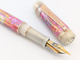 Ragazzone il Re in Desert Sunrise Awabi w/ Flax Resin - Mokume Gane