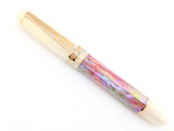 Carina Hapalua il Re 15 in Desert Sunrise Awabi w/ Flax Pearl Resin - Mokume Gane