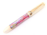 Carina Hapalua il Re 15 in Desert Sunrise Awabi w/ Flax Pearl Resin - Mokume Gane