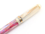 Carina Hapalua il Re 15 in Desert Sunrise Awabi w/ Flax Pearl Resin - Mokume Gane
