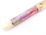Carina Hapalua il Re 15 in Desert Sunrise Awabi w/ Flax Pearl Resin - Mokume Gane