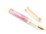 Carina Hapalua il Re 15 in Desert Sunrise Awabi w/ Flax Pearl Resin - Mokume Gane