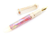Carina Hapalua il Re 15 in Desert Sunrise Awabi w/ Flax Pearl Resin - Mokume Gane