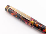 Carina 15 in Multi Colored Tortoiseshell Cellulose Acetate - Mokume Gane