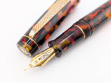 Carina 15 in Multi Colored Tortoiseshell Cellulose Acetate - Mokume Gane