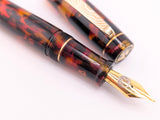 Carina 15 in Multi Colored Tortoiseshell Cellulose Acetate - Mokume Gane