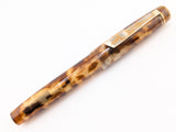 Carina 15 in Amber Tortoiseshell Cellulose Acetate - Mokume Gane