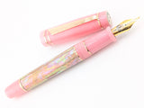 Hapalua 15 in White Gold Awabi w/ Ghost Pink Resin