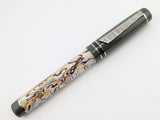 Draco in White Paua Abalone w/ Jungle Green Resin - Damascus Steel