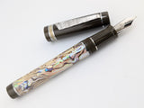 Draco in White Paua Abalone w/ Coffee Resin - Damascus Steel