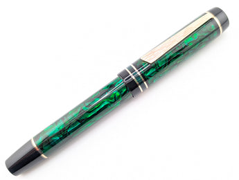 Ragazzone in Deep Green Abalone w/ Solid Black Resin