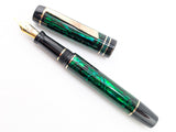 Ragazzone in Deep Green Abalone w/ Solid Black Resin