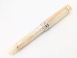 Hapalua 13 in White Awabi Shell w/ Flax Pearl Resin