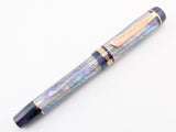 Ragazzone il Re in Purple Rain Awabi Shell w/ Nobility Resin - Mokume Gane