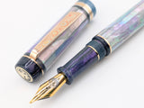 Ragazzone il Re in Purple Rain Awabi Shell w/ Nobility Resin - Mokume Gane