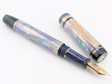 Ragazzone il Re in Purple Rain Awabi Shell w/ Nobility Resin - Mokume Gane