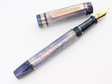 Ragazzone il Re in Purple Rain Awabi Shell w/ Nobility Resin - Mokume Gane