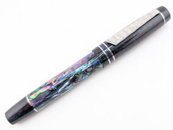 Hapalua 15 in Dark Mexican Green Abalone w/ Lusso Cosmos Resin Damascus Steel