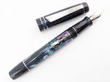 Hapalua 15 in Dark Mexican Green Abalone w/ Lusso Cosmos Resin Damascus Steel