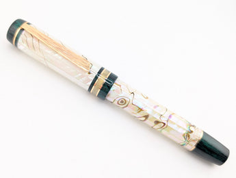 Ragazzone in Light Mexican Green Abalone w/ Midnight Green Resin
