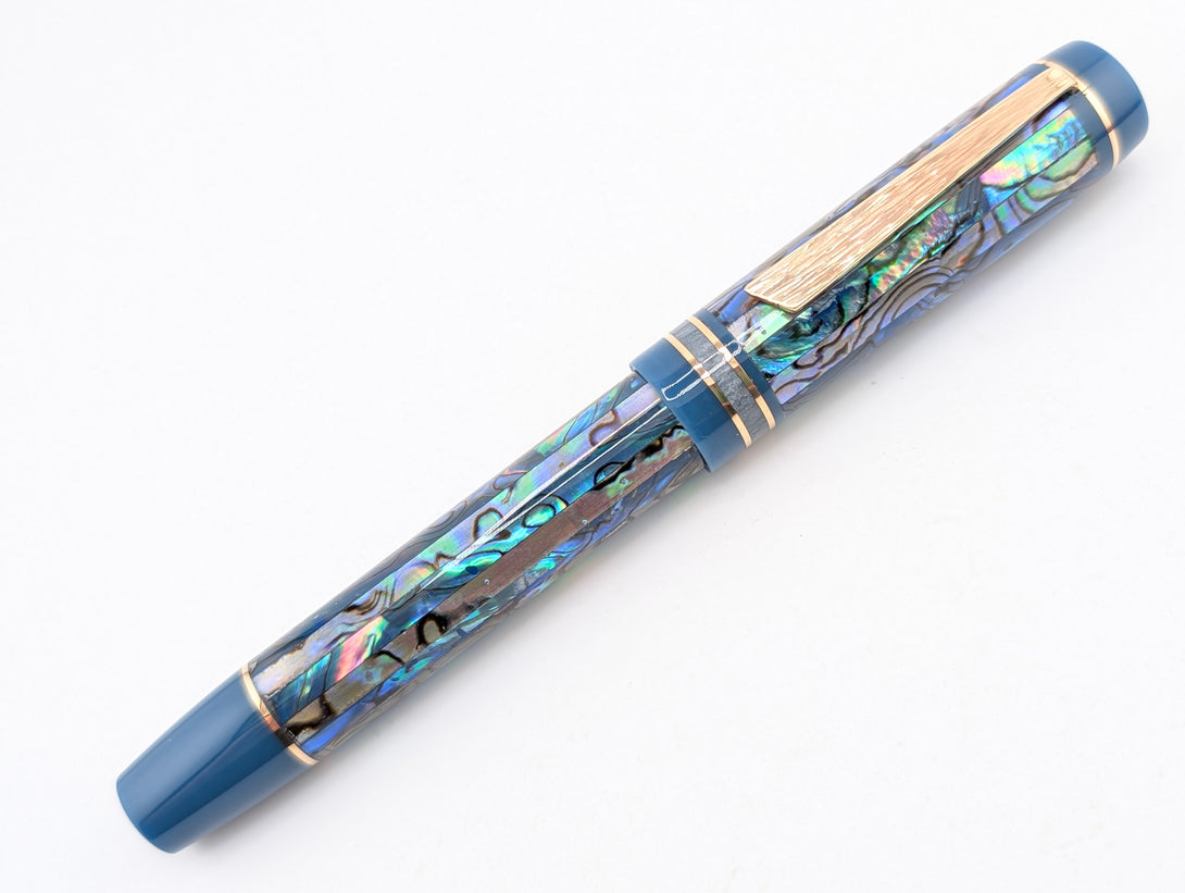 Ragazzone in Tidal Fog Striped Abalone w/ Riverstone Resin