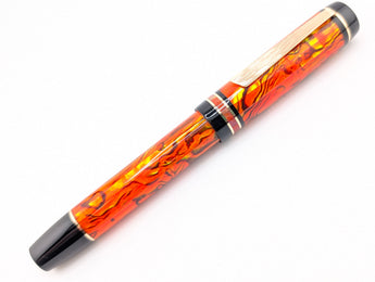 Ragazzone in Sunset Orange Abalone w/ Solid Black Resin (Happy Halloween!)