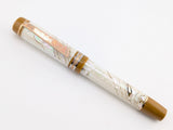 Ragazzone il Re in Light Mexican Green Abalone w/ Caramel Pecan Resin - Mokume Gane