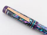 Ragazzone in Dark Mexican Green Abalone w/ Plum Resin