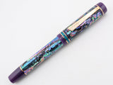 Ragazzone in Dark Mexican Green Abalone w/ Plum Resin