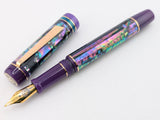 Ragazzone in Dark Mexican Green Abalone w/ Plum Resin