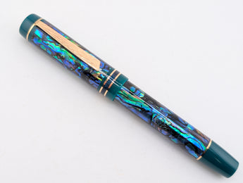 Ragazzone in Natural Paua Abalone w/ Emerald Resin