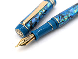 Ragazzone in Ice Blue Abalone w/ Teal Resin